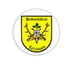 Glastrophäe 136-1 Schild & Emblem - Blau Spiegelglas / 18 cm