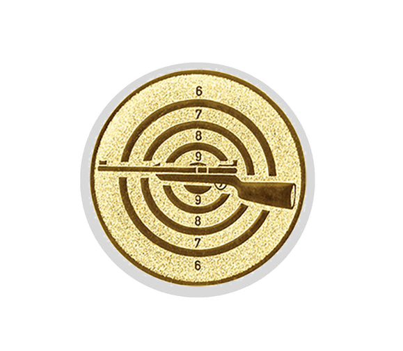 Glastrophäe 136-4 Schild & Emblem - 22 cm / Blau