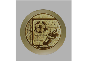 Fußball Pokal WR1012 SM - Silber / Gold / 12.5 cm