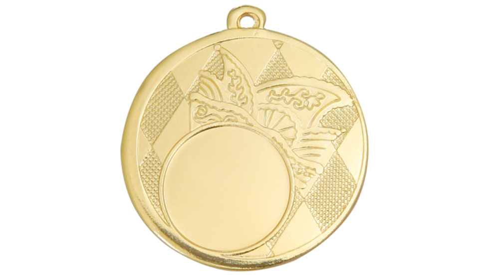Karnevals Medaille D121 - 50 mm / Gold