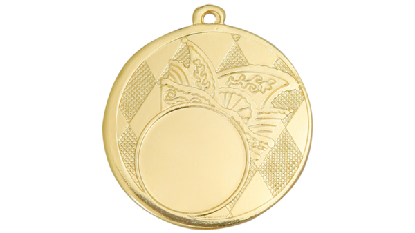 Karnevals Medaille D121 - 50 mm / Gold