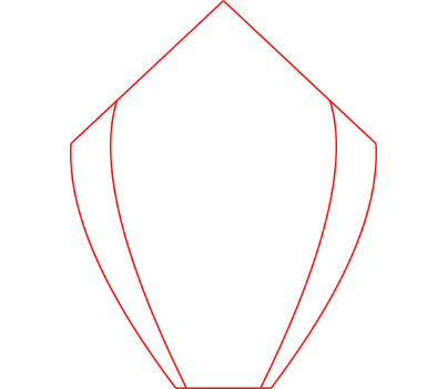 Glas Pokal W341-L - Transparent Rot / 15 cm / Laser-Gravur