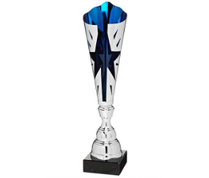 Pokalserie X320 - Silber Blau / 33,5 cm