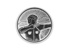 Glastrophäe 136-0 Schild & Emblem - Blau Spiegelglas / 15 cm