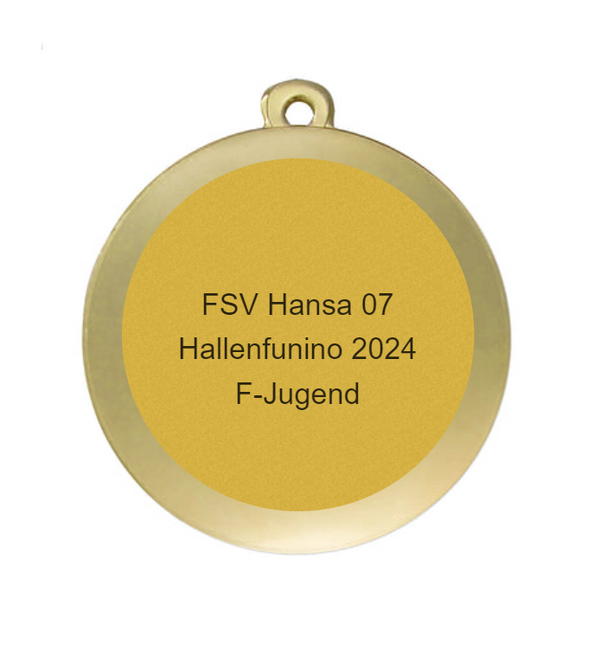 Medaille Fußball D112A Ø 50mm - Gold / 50 mm