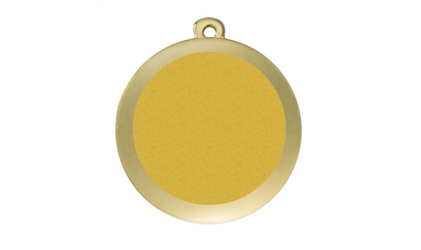 Medaille Fußball D112A Ø 50mm - Gold / 50 mm
