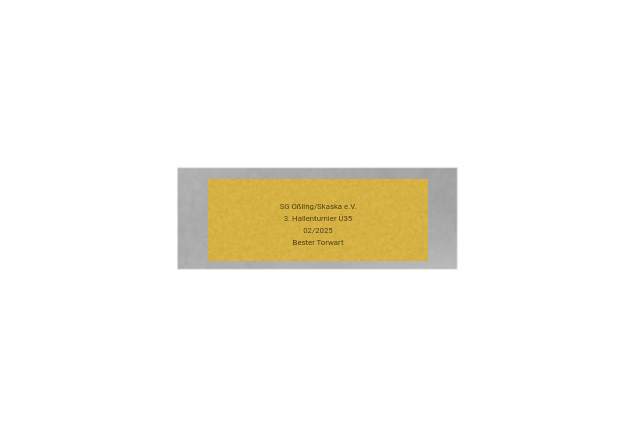 Fussball Torwart Pokal 39739 - 13 x 17.5 cm / Silber Gold