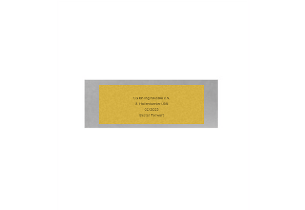 Fussball Torwart Pokal 39739 - 13 x 17.5 cm / Silber Gold