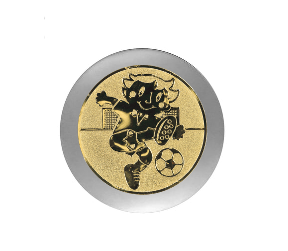 Fußballpokal 3949 - 14 cm / Silber Gold