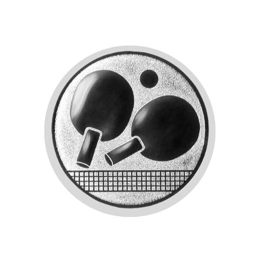 Glastrophäe 136-1 Schild & Emblem - Blau Spiegelglas / 15 cm