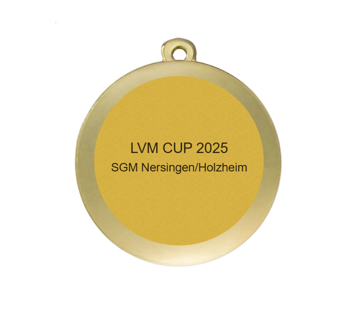 Medaille Fußball D112A Ø 50mm - Gold / 50 mm