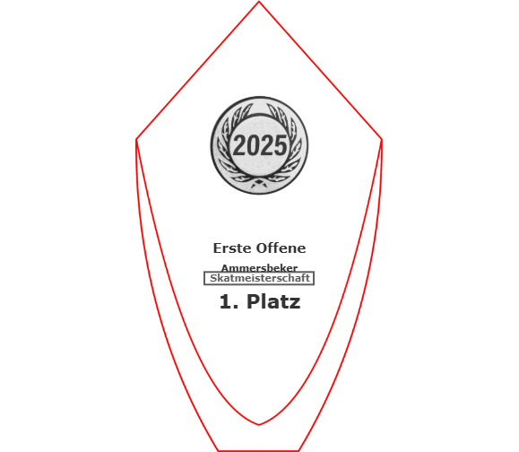 Glas Pokal GL.047-L - Blau/Transparent / 18.5 cm / Laser-Gravur