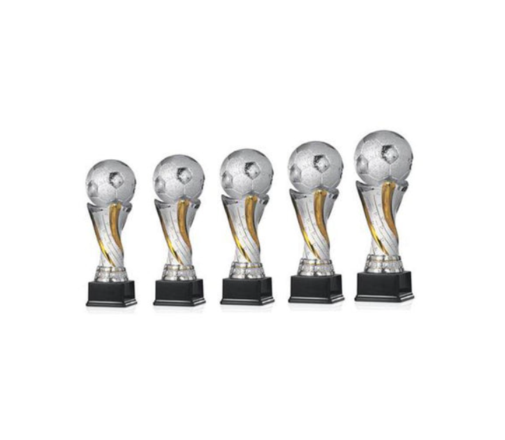 Fußball Pokal 85-3 - Silber Gold / 32 cm