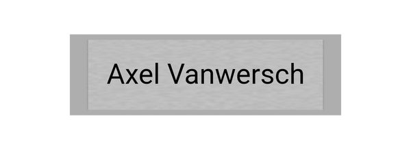 Gravurschild Silber selbstklebend - Silber / 100 x 30 mm