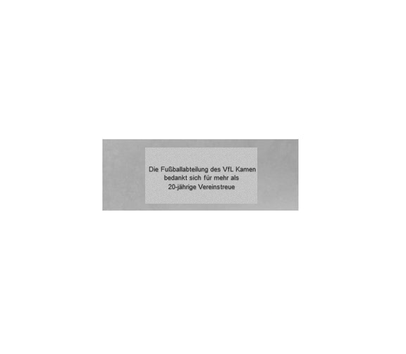 Fußballschuh 8352 - Silber / 17x20 cm