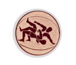 Glas Ständer W19x Schild & Emblem - 17.5 cm / Auswahl Weiß