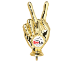 Mini Pokal Sieger Finger P110 - Gold / 17 cm