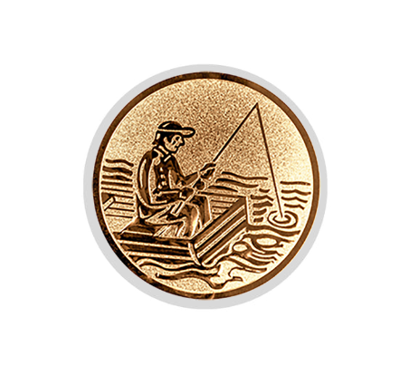 Glas Pokal 8805 blau Schild & Emblem - Silber Blau / 18 cm