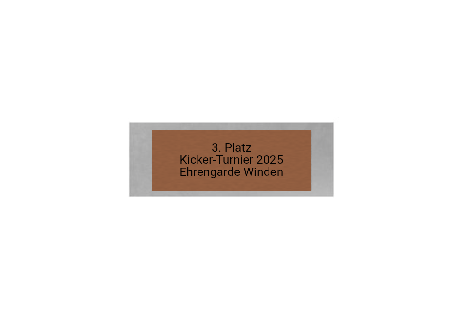 Glas Pokal Kicker FG091 - 17 cm / Transparent Schwarz