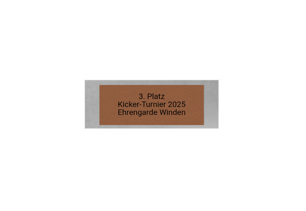 Glas Pokal Kicker FG091 - 17 cm / Transparent Schwarz