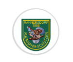 Glas Pokal 137-1 Schild & Emblem - Gold / 19 cm