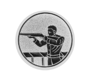 Glastrophäe 136-3 Schild & Emblem - 20 cm / Blau Spiegelglas