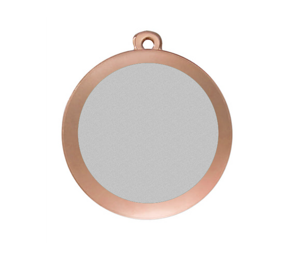 Medaille Fußball D101 59x39 mm - Bronze / 59x39 mm
