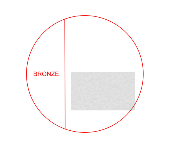 Glas Pokal 171-5 Lasergravur - Transparent / 17 cm / Bronze / Laser-Gravur