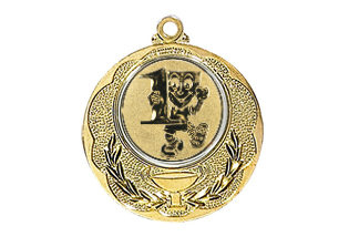 Medaille 028L Ø 40 mm - Gold / 50 mm