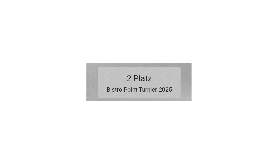 Glas Pokal Dart FG011 - 17 cm / Transparent Schwarz