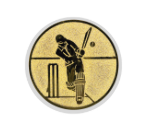 Glas Pokal 137-1 Schild & Emblem - Gold / 19 cm