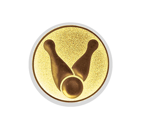 Glas Ständer W19x Schild & Emblem - 21.5 cm / Auswahl Rot