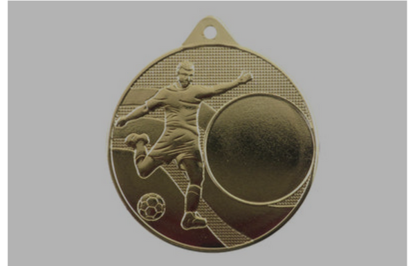 Medaille Fußball 396 Ø 50 mm - Gold / 50 mm