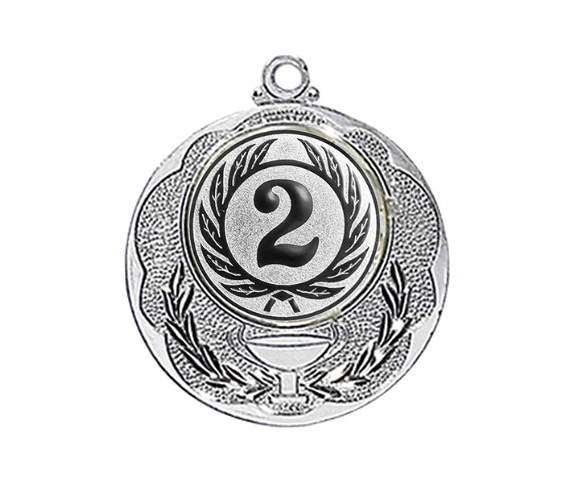 Medaille 028L Ø 40 mm - Silber / 50 mm