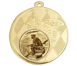 Karnevals Medaille D121 - 50 mm / Gold