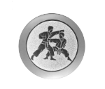 Glastrophäe 136-4 Schild & Emblem - 15 cm / Blau