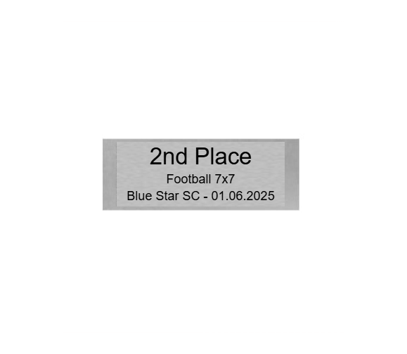 Fußball Pokal 3735x - Silber Gold / 37 cm