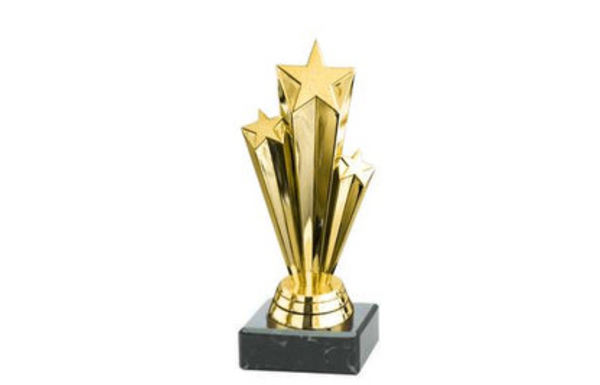 Mini Pokal Sternschnuppen - Gold / 11 cm
