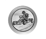 Glas Pokal 3526 Schild & Emblem - Transparent / 17 cm