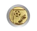 Fußballpokal 3949 - 17 cm / Silber Gold