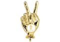 Mini Pokal Sieger Finger P110 - Gold / 17 cm
