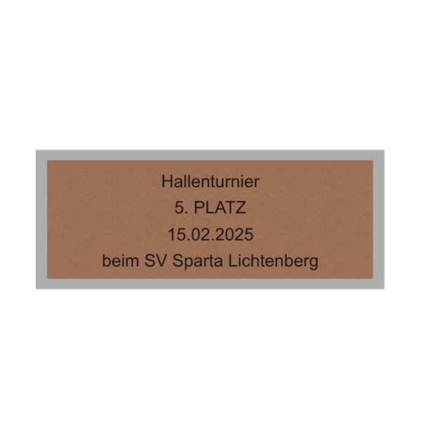 Fußball Pokal 0951 - 24 cm / Gold/Blau