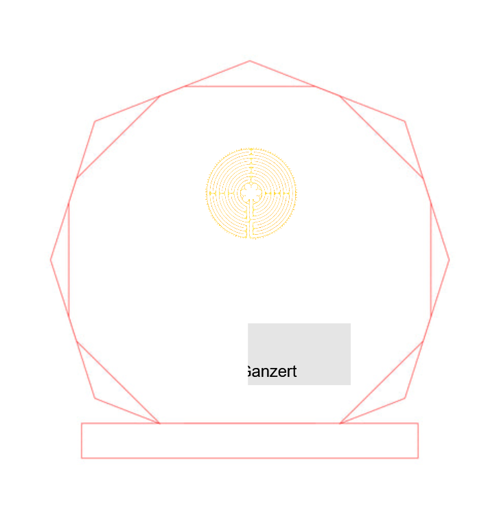 Acryl-Serie Achteck 3359 - Transparent / 17 cm