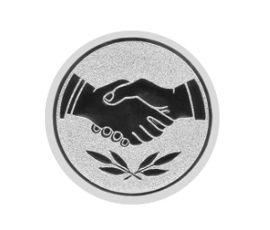 Glas Pokal W453 Schild & Emblem - Transparent Blau / 20 cm