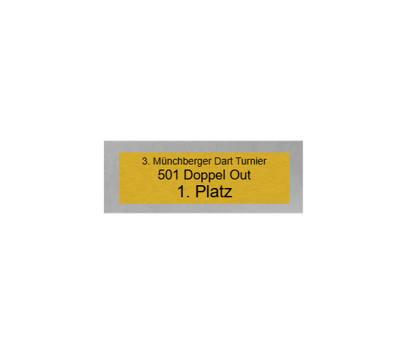 Dart Pokal FG4121 - 19.5 cm / Silber Mehrfarbig