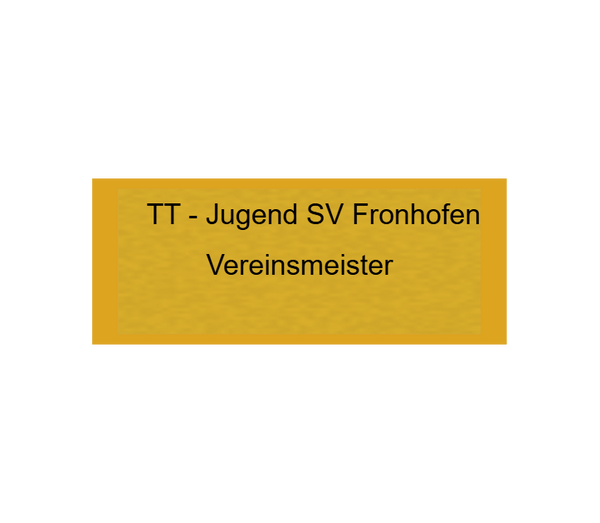 Gravurschild Gold selbstklebend - Gold / 50 x 20 mm