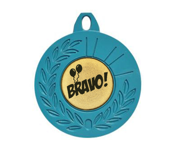 Farbmedaille Ø 50 mm - Türkis / 50 mm