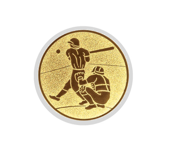 Glastrophäe 136-4 Schild & Emblem - 13 cm / Blau