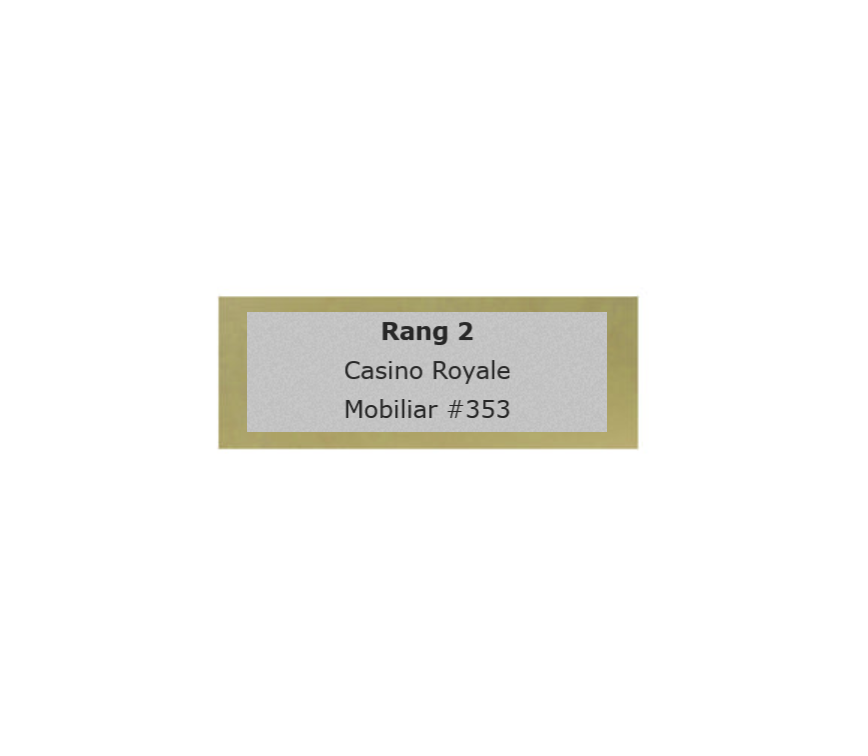 Holz Trophäe Spielkarten FX018/P018 - Auswahl Gold / 21 cm