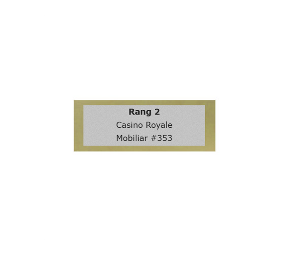 Holz Trophäe Spielkarten FX018/P018 - Auswahl Gold / 21 cm